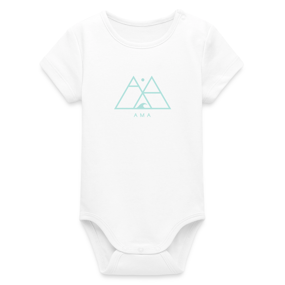 Organic Kurzarm-Babybody von Stanley/Stella - white
