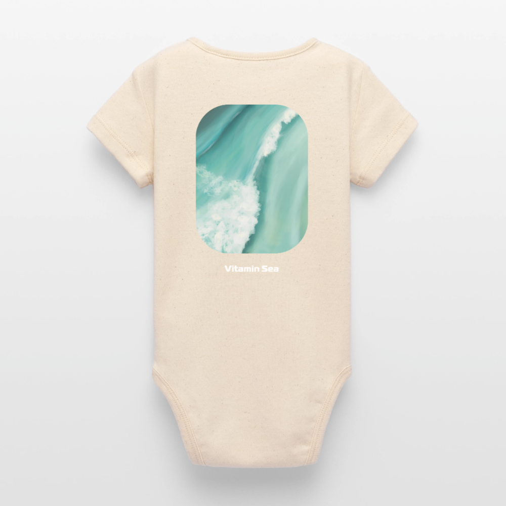 Organic Kurzarm-Babybody von Stanley/Stella - soft Ecru