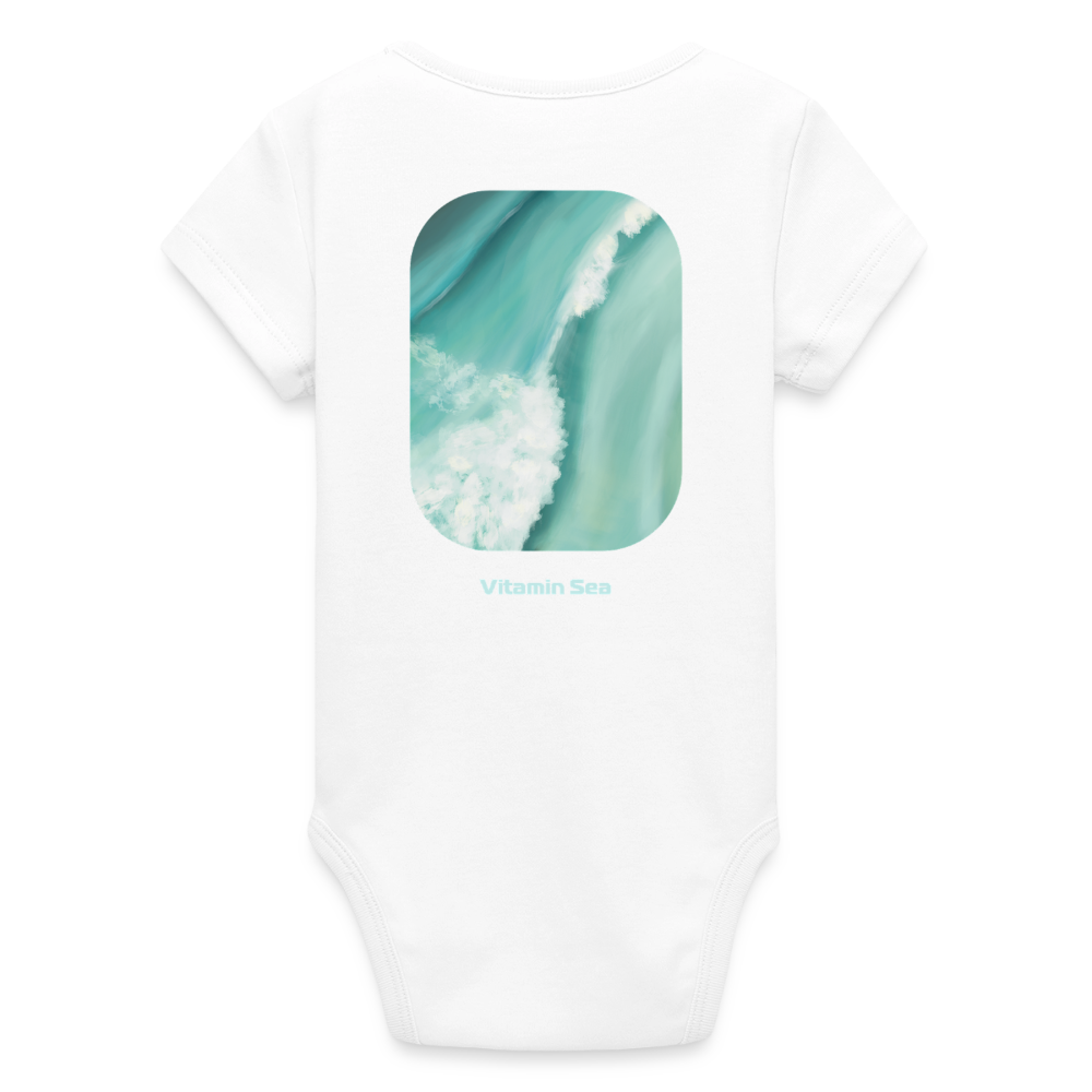 Organic Kurzarm-Babybody von Stanley/Stella - white