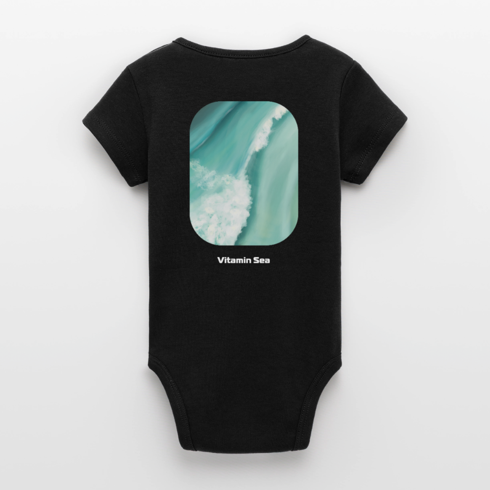 Organic Kurzarm-Babybody von Stanley/Stella - black