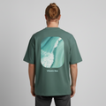 Esperance Australia Wave dark Shirt, Drone Ocean View, Turquoise Teal Surf Art, Coastal Wall Decor, Fine Art Beach Shirt, Gift for Surfer - Boxy Heavyweight Unisex Organic T-Shirt von Stanley/Stella - green bay