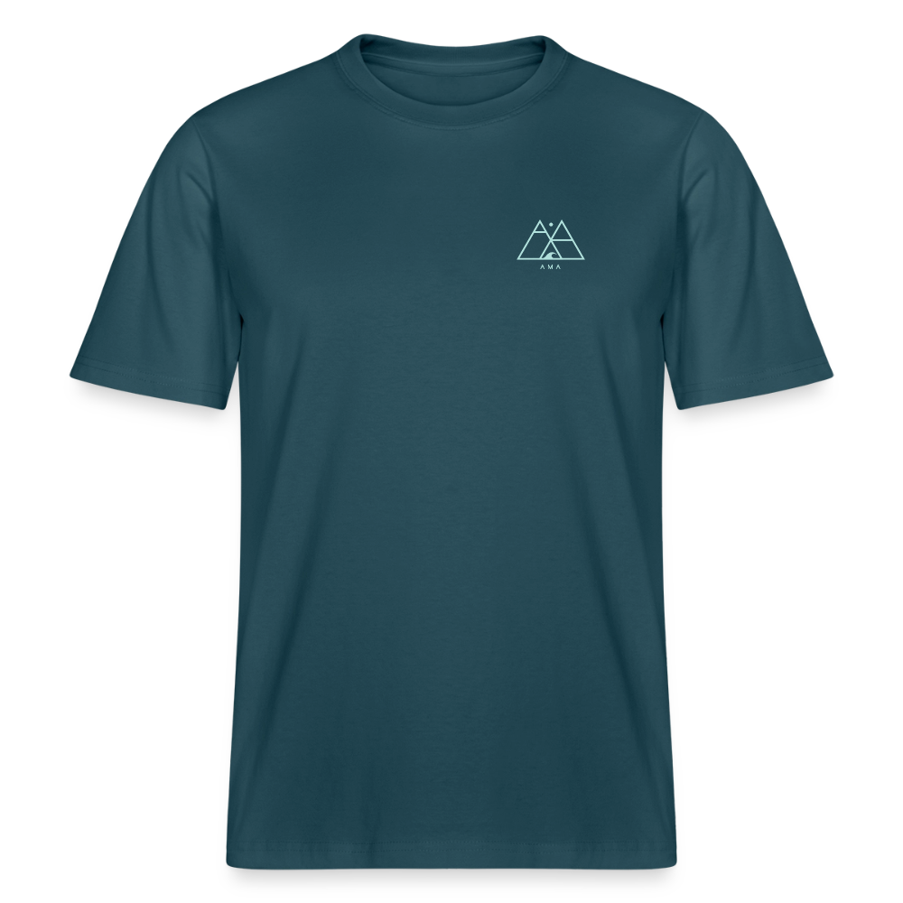 Esperance Australia Wave Print, Drone Ocean View, Turquoise Teal Surf Art, Coastal Wall Decor, Fine Art Beach Shirt, Gift for Surfer - RELAXED FIT Unisex Organic T-Shirt - stargazer