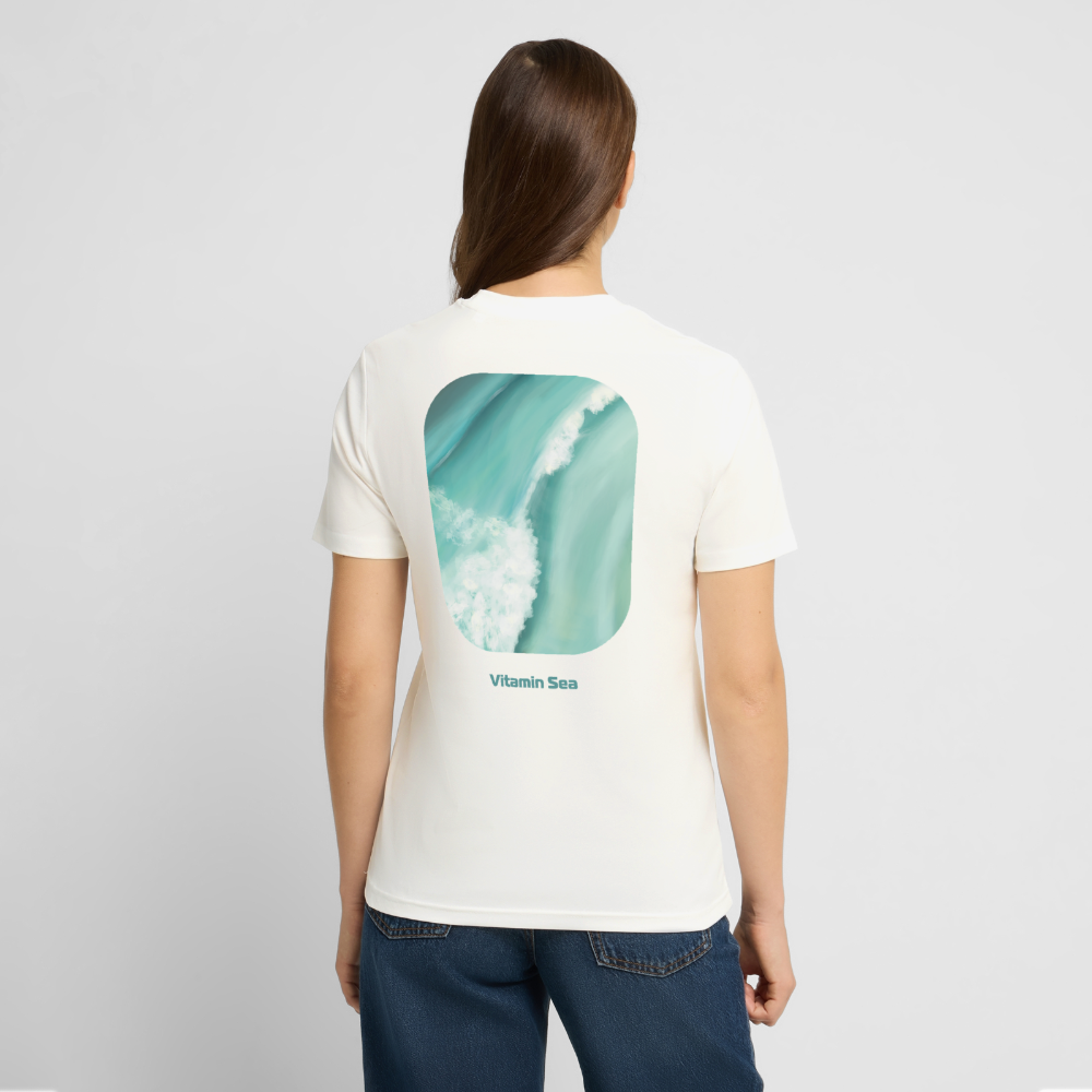 Esperance Australia Wave Print, Drone Ocean View, Turquoise Teal Surf Art, Coastal Wall Decor, Fine Art Beach Shirt, Gift for Surfer - Stanley/Stella Unisex Bio-T-Shirt CREATOR - natural white